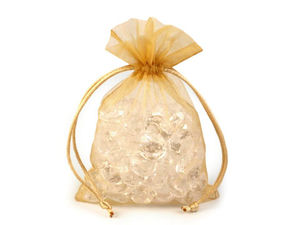 Premium-Organzasäckchen mit Kordelzug für Gastgeschenke, Schmuck und Bastelarbeiten
