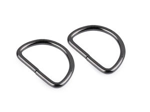 Premium D-Ring aus Metall (25 mm Innenbreite, 3 mm Runddraht) für Handtaschen, Rucksäcke und Gurte