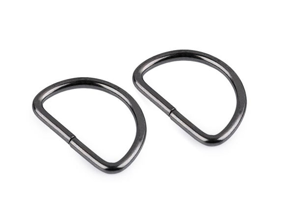 Premium D-Ring aus Metall (25 mm Innenbreite, 3 mm Runddraht) für Handtaschen, Rucksäcke und Gurte