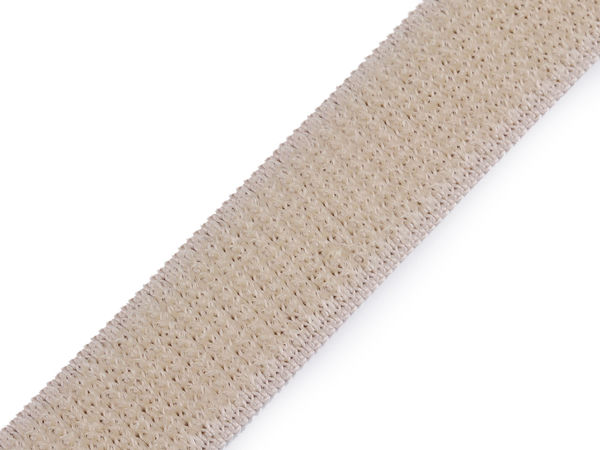Elastisches Flauschband / Klettband, Breite 20 mm