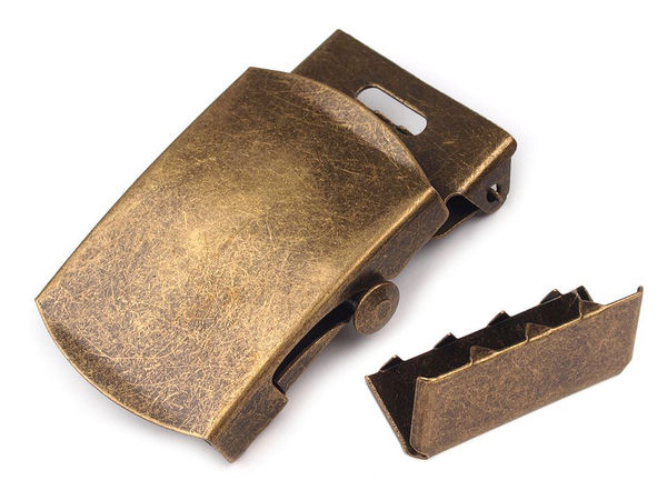 Premium Metall-Gurtbandschnalle mit passendem Endstück-Set, 30 mm