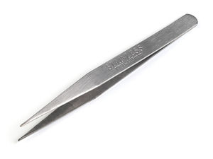 Professionelle Nähpinzette aus Metall 12,5 cm - Gebogene & gerade Spitze zur Auswahl