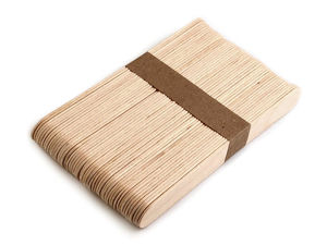 Premium Naturholz-Bastelspatel & DIY-Bastelhölzer - 1,8 x 15 cm