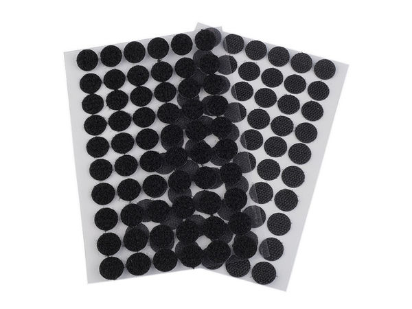 Premium selbstklebende Klettpunkte (15 mm) – Runde Klett-Klebepunkte in verschiedenen Farben