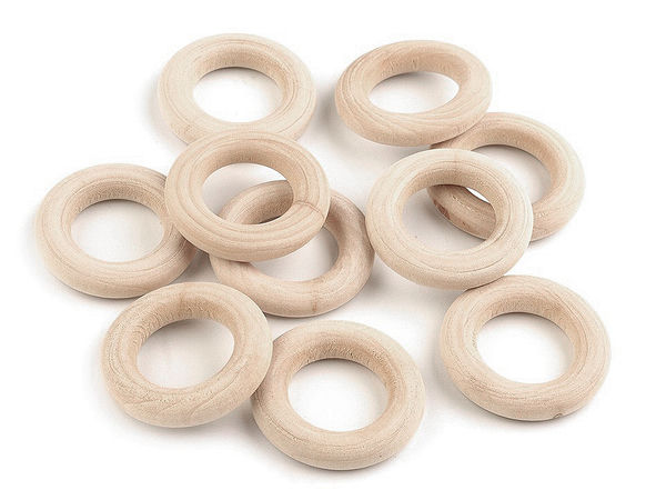 Holz-Gardinenring Ø30 mm