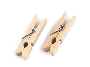 Holzwäscheklammern / Holzklammern / Bastelklammern 7x35 mm
