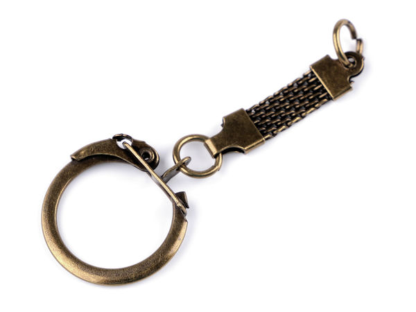 Premium-Metall-Schlüsselring mit Karabinerhaken und Verschlussring - Vielseitiges Zubehör für DIY-Schmuck und Taschen-Accessoires
