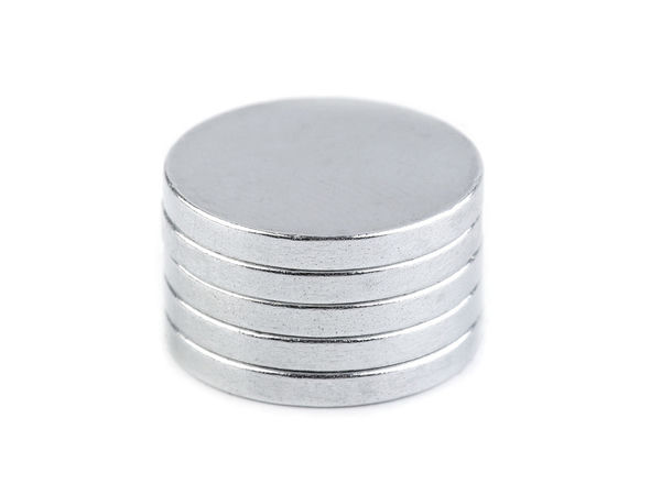Premium Rundmagnet extra stark (Ø15 mm) – Starke Magnetscheibe für Kurzwaren, Basteln & DIY, Nickel