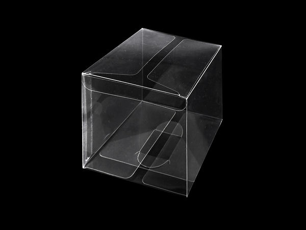 Premium transparente Würfelbox als Bastel- und Geschenkverpackung - Klare Präsentationsbox