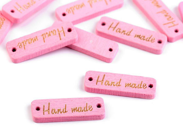 Holzlabel Handmade 10x30 mm
