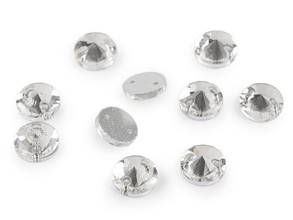 Strasssteine zum Aufnähen Ø10 mm