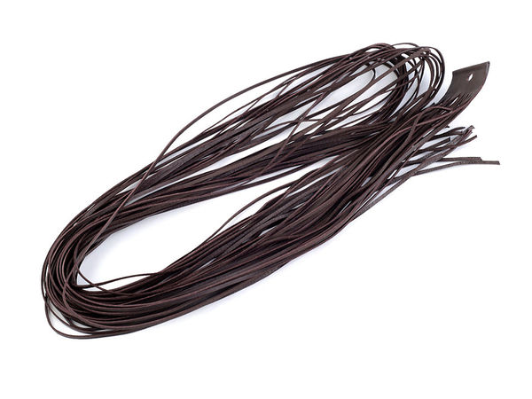 Premium Echtleder-Flachband (2 mm Breite, 120 cm Länge) für Schmuckherstellung, Flechten und Schnürarbeiten
