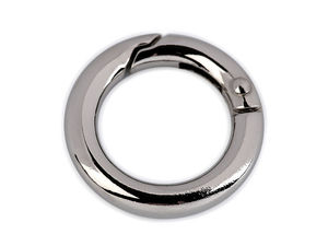 Ringkarabiner, runde Federringe / Schlüsselringe Ø18 mm