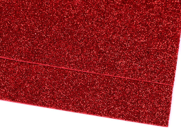 Premium Glitzer-Moosgummiplatten (20x30 cm) - Bunte Bastelplatten für Scrapbooking, Schichtarbeiten und DIY-Projekte