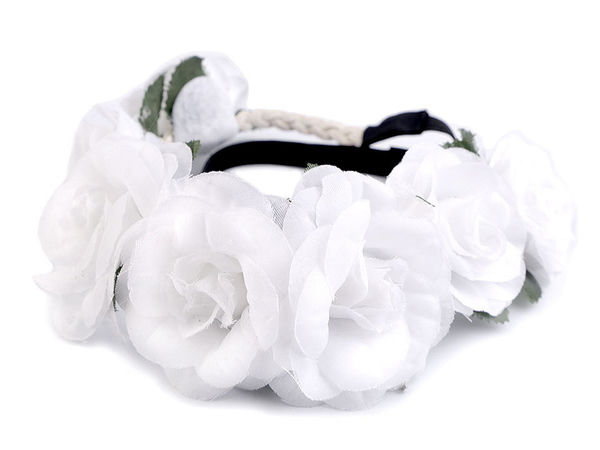 Elastisches Boho-Blumen-Haarband - Handgefertigter Premium-Blumenkranz für Hochzeiten, Festivals und besondere Anlässe