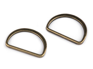 Premium flacher Metall-D-Ring für 30-mm-Gurtbänder - Elegantes Zubehör für Gürtel, Kleidung und Accessoires