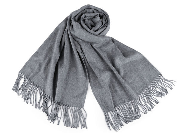 Premium-Fransenschal und Stola im Pashmina-Stil - Warmer Wickelschal für den Winter (70x180 cm)