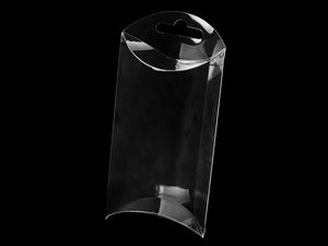 Premium Klarsichtbox mit Aufhängeloch - Transparente Geschenk- und Präsentationsbox (7x9x3 cm)