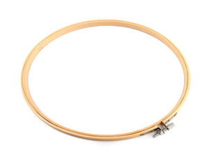 Premium-Stickrahmen aus Bambus (Ø 22 cm) mit Metall-Spannschraube – Vielseitige Handarbeiten, Bilderrahmen & Traumfänger-Ring