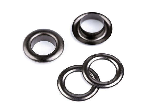 Premium rostfreie Metallösen mit Scheiben - Innen-Ø 12 mm / Außen-Ø 21 mm für Bekleidung, Bademode, Taschen und Heimtextilien