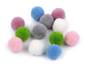 Deluxe Bastel-Pompons Ø 20 mm – Premium-Verzierungen für Kleidung, Accessoires & DIY-Schmuck