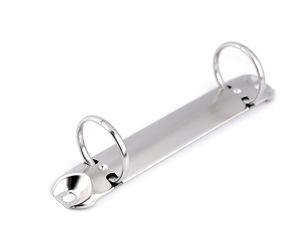 Premium 2-Ring-Ringbuchmechanik in Nickel-Optik - 2,5 cm Innendurchmesser für DIY-Notizbücher, Scrapbooks und Alben