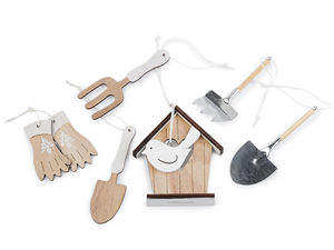 Dekorative Miniatur-Gartengeräte, 6er-Set