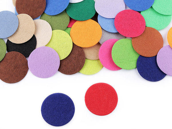 Bunte Filzkreise (4 cm) – Premium-Filzscheiben aus Synthetik zum Basteln, Nähen und für pädagogische Aktivitäten