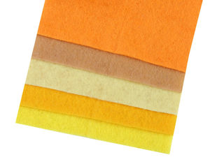 Buntes Set Bastelfilz / Weichfilz 10x45 cm