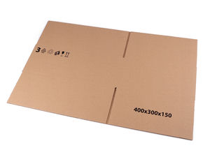 Premium Versand- und Aufbewahrungskarton (Naturbraun) - 40x30x15 cm
