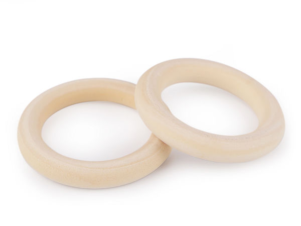 Bastelring aus Naturholz (Ø 60 mm) - Unbehandelter Holzring für DIY-Traumfänger und Windspiele