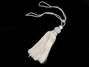 Große dekorative Vorhang-Raffhalter - Elegante Vorhanghalter mit robuster Quaste und zweifarbiger gedrehter Kordel