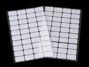 Premium selbstklebende Klettrechtecke (15x25 mm) - Klettverschlüsse in verschiedenen Farben