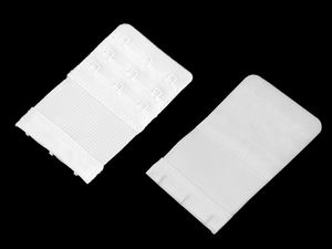 Elastische BH-Verlängerungen - 2-reihige & 3-reihige BH-Erweiterungen mit Haken und Ösen (50 mm / 55 mm)