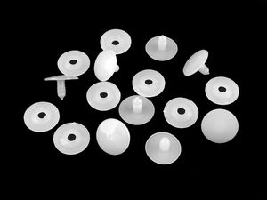 Premium-Sicherheitsgelenke aus Kunststoff für die Puppen- und Spielzeugherstellung - Ø 25 mm bewegliche Gelenkverbindungen (Transparent)