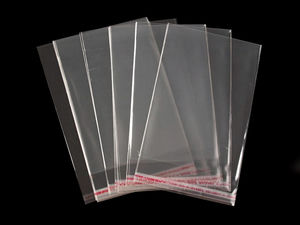 Premium transparente selbstklebende Klappenbeutel (8x12 cm) - Wiederverschließbare, glänzende Verpackung für Schmuck & Bastelbedarf