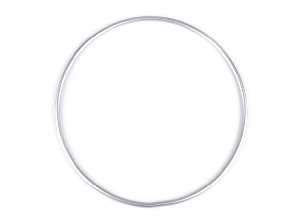 Premium Aluminium-Metallring und Taschengriff in Silber (20 cm) für DIY-Bastelarbeiten und Traumfänger