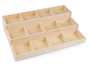Holz-Display-Ständer / 3-stöckiger Organizer 24x35,5 cm
