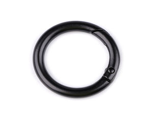 Runde Premium-Federringe aus Metall - 25 mm Karabinerringe mit Federverschluss & Schnappringe für Schlüssel
