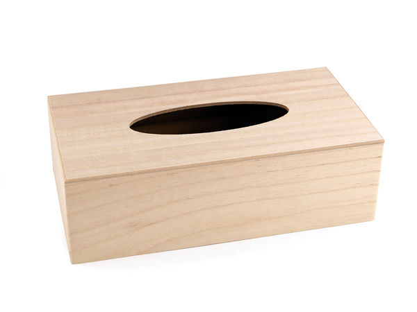 Taschentuchbox aus Holz zum Selbergestalten