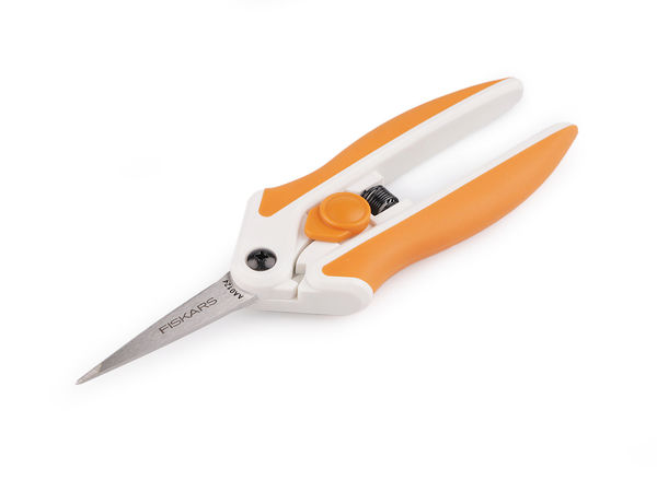 Fiskars Easy Action federunterstützte Nähschere & Fadenschere - Ergonomische Schneiderschere für Links- und Rechtshänder für Stoff, Basteln und Bonsai
