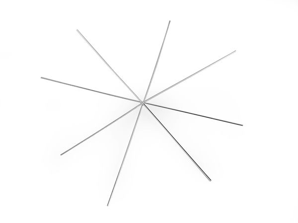 Weihnachts-Drahtstern / Schneeflocke zum Perlenbasteln DIY Ø9 cm