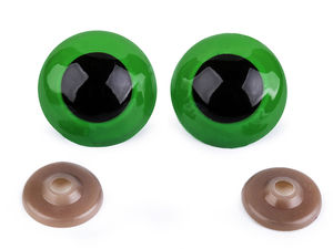 Premium große Sicherheitsaugen mit passenden Sicherungsscheiben (Ø40 mm) für DIY-Puppen, Plüschtiere und Amigurumi
