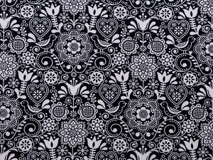 Baumwollstoff / Canvas - Folklore-Stil