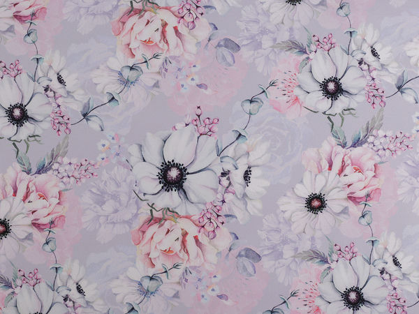 Dekostoff Loneta PES Blumenmuster