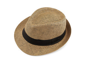 Sommerlicher Strohhut für Kinder mit Zierband – Sonnenschutz für Strand & Freizeit