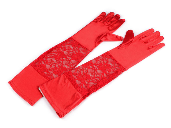 Lange Premium-Handschuhe aus Satin und Spitze - Vielseitige Accessoires für die Abendmode
