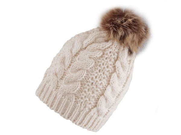Wintermütze für Damen und Mädchen mit Pompon