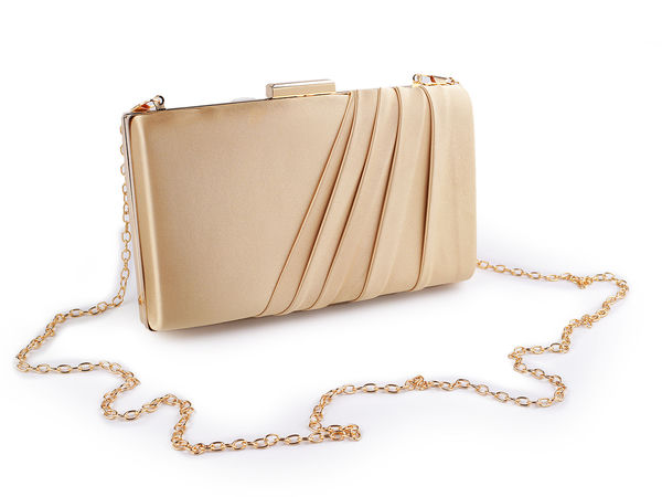Elegante Satin-Abendtasche - Premium-Clutch für festliche Anlässe mit abnehmbarer Kette