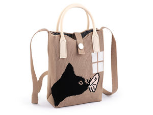 Mädchen-Handtasche / Umhängetasche 12x18 cm, Katze